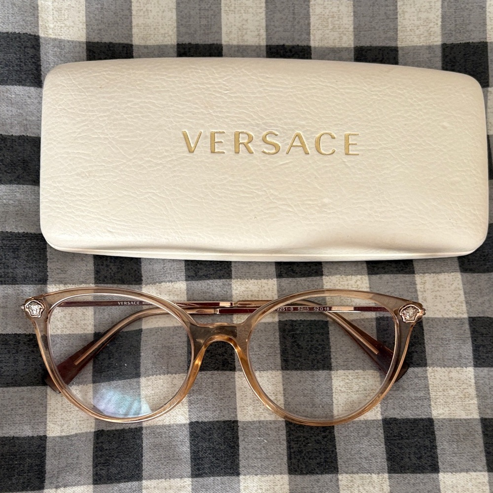Versace Women's Tan Glasses